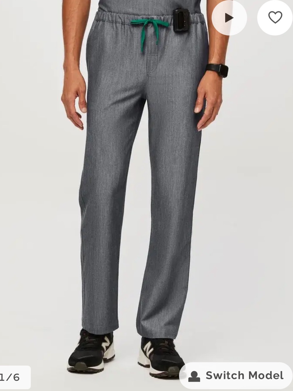 FIGS Pisco Basic Scrub Pants Men's graphite XS/T
